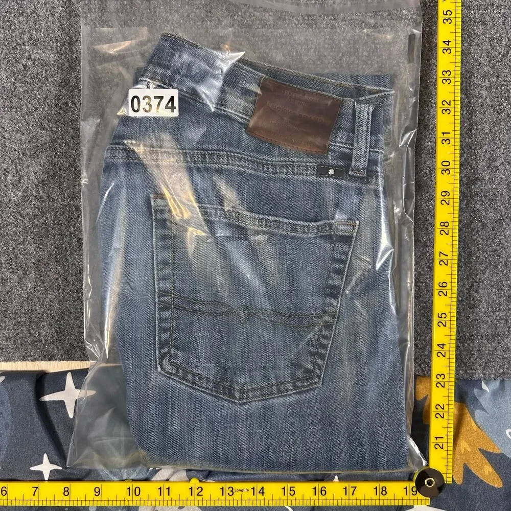 Lucky Brand 221 Straight Jeans Men's 34x30 Blue Cotton Blend‎ Denim Pants *Flow